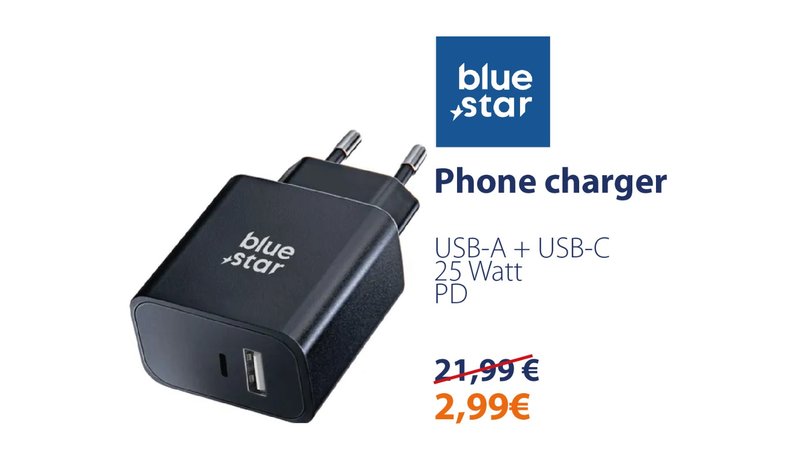 Blue Star Base Ricarica Magnetica